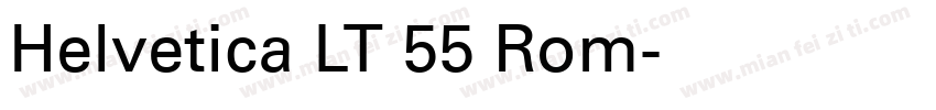 Helvetica LT 55 Rom字体转换